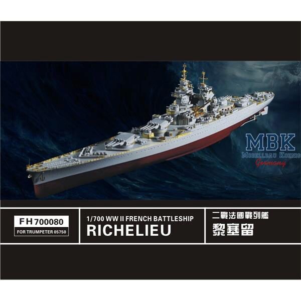 FLYHAWK FH700080 WW II French Battleship Richelieu