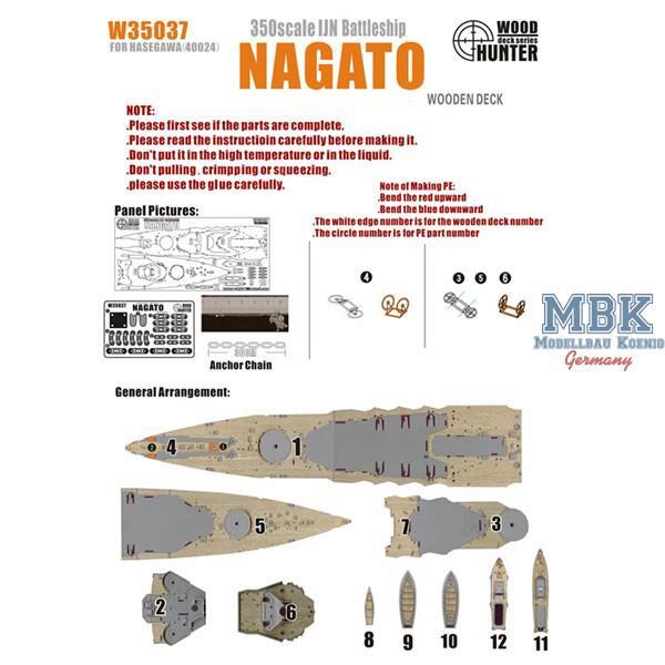 FLYHAWK FHW35037 WWII IJN Battleship Nagato
