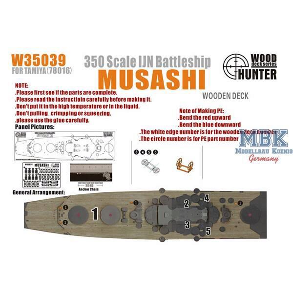 FLYHAWK FHW35039 WWII IJN Battleship Musashi