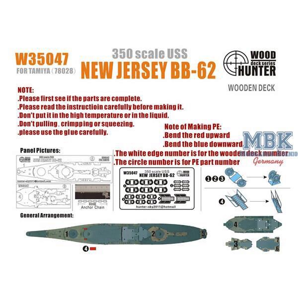 FLYHAWK FHW35047 USS New Jersey BB-62