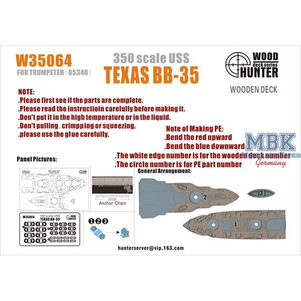 FLYHAWK FHW35064 USS TEXAS BB-35 (Trumpeter 05340)