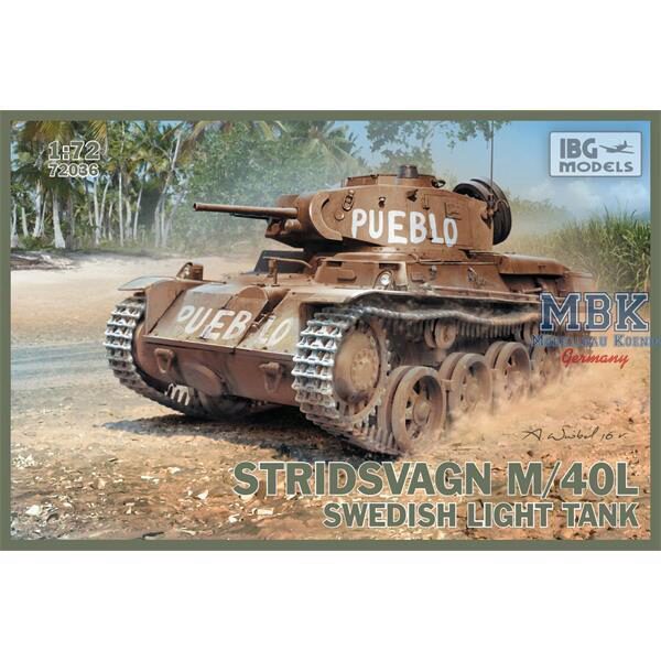 IBG-Modellbau IBG72036 Stridsvagn M/40 L Swedish light tank