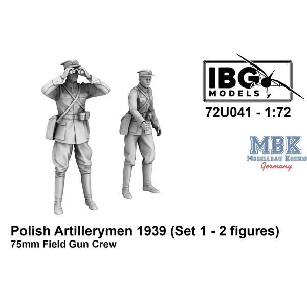 IBG-Modellbau IBG72U041 Polish Artillerymen - 75mm Field Gun Crew Set 1