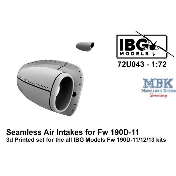 IBG-Modellbau IBG72U043 Seamless Air Intakes for Fw 190D-11/12/13