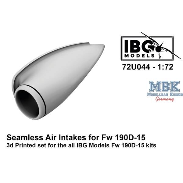 IBG-Modellbau IBG72U044 Seamless Air Intakes for Fw 190D-15