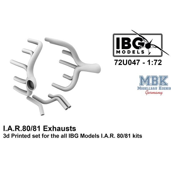 IBG-Modellbau IBG72U047 I.A.R. 80/81 Exhausts