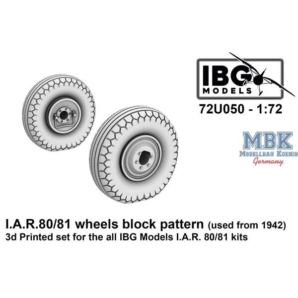 IBG-Modellbau IBG72U050 I.A.R. 80/81 Wheels Block Pattern, used from 1942