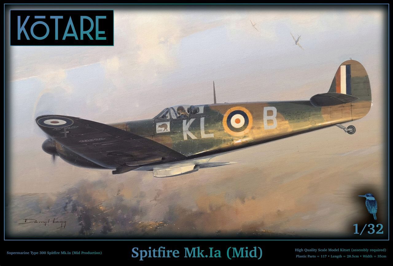 KOTARE Models K32001 Supermarine Type 300 Spitfire Mk. Ia (Mid Prod.)