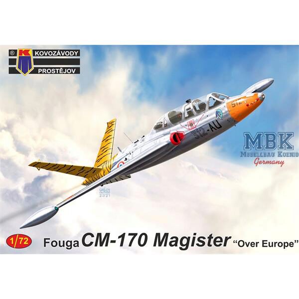 Kovozavody Prostejov KPM72242 Fouga CM-170 Magister (Over Europe)