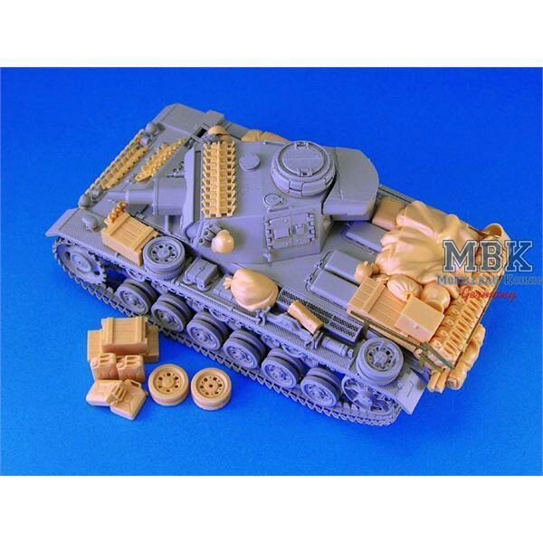 LEGEND PRODUCTIONS LF1164 Panzer III Stowage Set