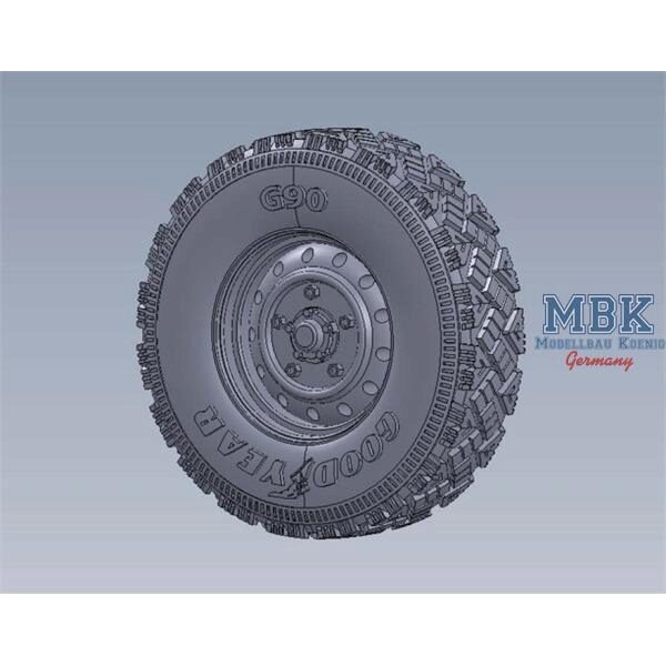 LEGEND PRODUCTIONS LF1228 Wolf W.M.I.K. Agressive Tread Pattern Wheel