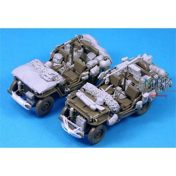 LEGEND PRODUCTIONS LF1245 Willys Jeep Stowage Set (2 Vehicles) w/ BC1306