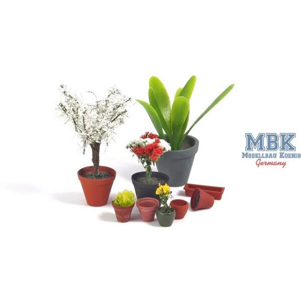 Matho Models MATHO35043 Flower pots - Blumentöpfe