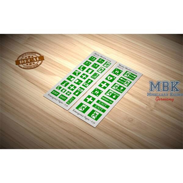 Matho Models MATHO35129 Emergency Signs