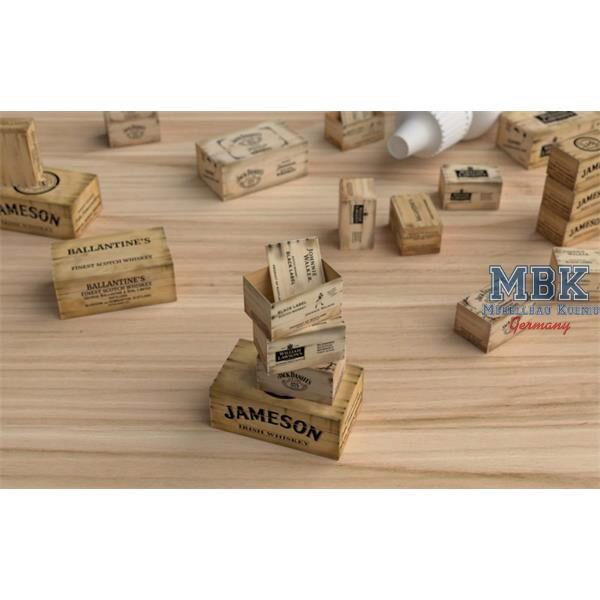 Matho Models MATHO35130 Wooden Crates: Whiskey