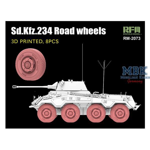 RYE FIELD MODEL RFM2073 Road Wheels for Sd.Kfz. 234 (3D printed)