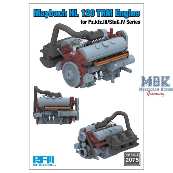 Rye Field Model RFM2075 Maybach-Motor HL 120 TRM engine f. Pz.IV/StuG.IV