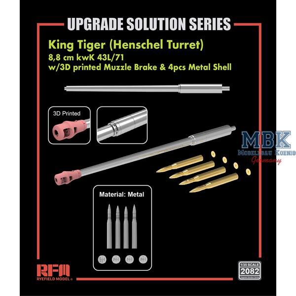 RYE FIELD MODEL RFM2082 Upgrade set King Tiger (Henschel Turret)