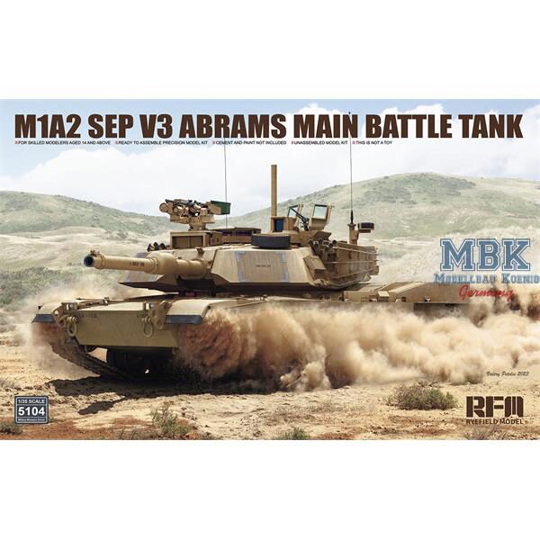 RYE FIELD MODEL RFM5104 M1A2 SEP V3 Abrams Main Battle Tank