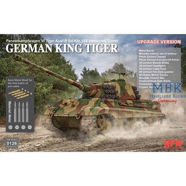 RYE FIELD MODEL RFM5126 Sd.Kfz.182 Tiger Ausf.B King Tiger (UPGRADE V.)