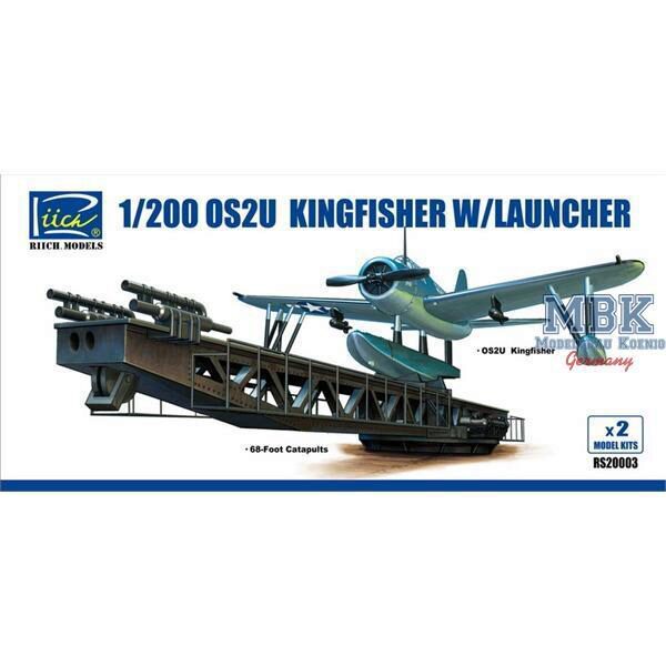 RIICH RII20003 OS2U-43 Kingfisher w/ Launcher - 1:200