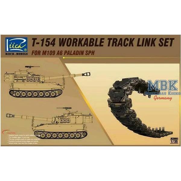 RIICH RII30001 T-154 workable Track for M109A6 Paladin