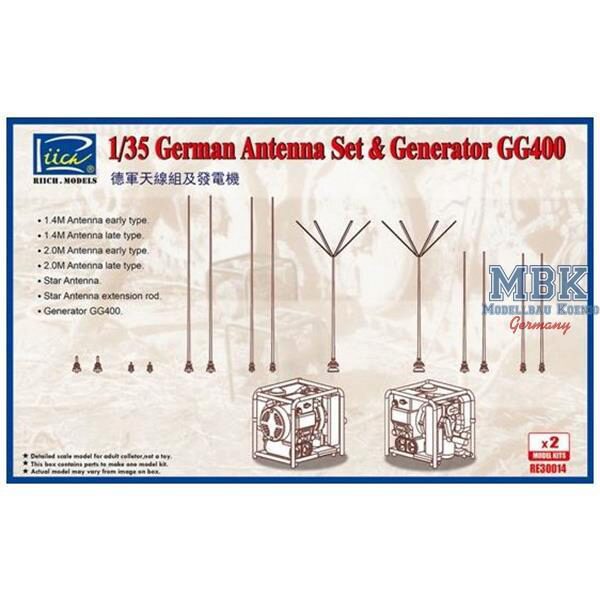 RIICH RII30014 German Antenna Set & Generator GG400