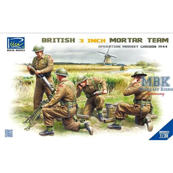 RIICH RII35022 British 3 inch Mortar Team set (North West Europe)