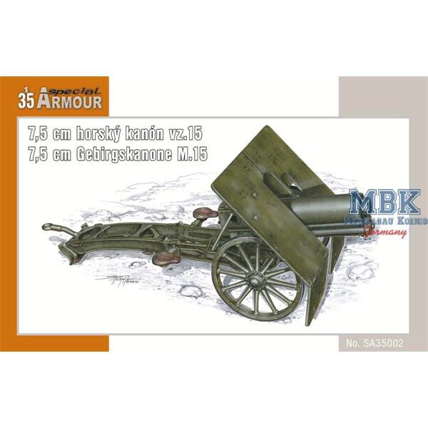 Special Armour SA35002 7,5cm horský kanon vz.15/ 7,5cm Gebirgskanone M.15