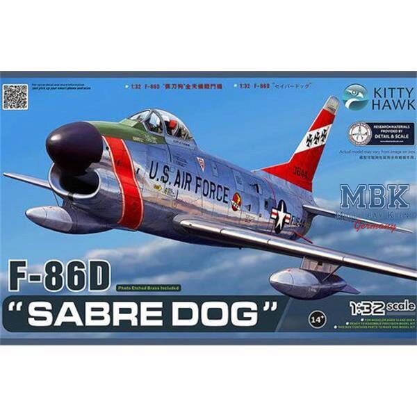 KITTY HAWK kitty32007 F-86D Sabre Dog