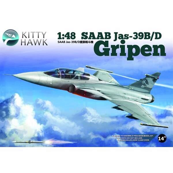 KITTY HAWK kitty80118 Saab Jas-39 B/D Gripen Two Seater