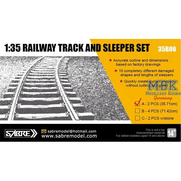 Sabre sabre35B06-A Railway Track set / Schienen Set (35,71 cm)
