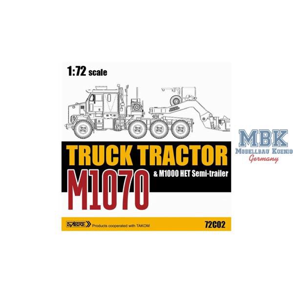 Sabre sabre72C02 M1070 Truck Tractor & M1000 HET Semi-Trailer