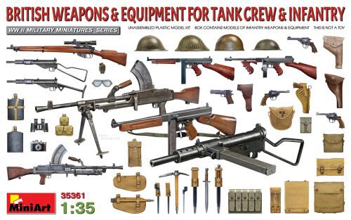 MiniArt 35361 BRITISH WEAPONS & EQUIPMENT FOR TANK CREW & INFANTRY