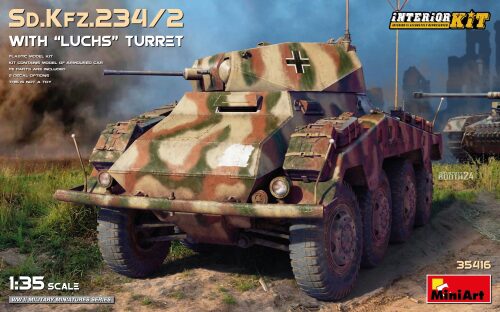 Miniart 35416 1:35 Sd.Kfz.234/2 m. Luchs Turm m. Inter