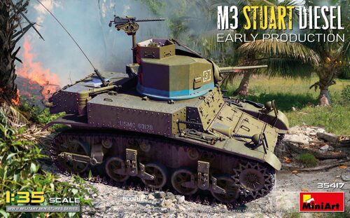 Miniart 35417 1:35 US M3 Stuart Diesel Frühe Prod.