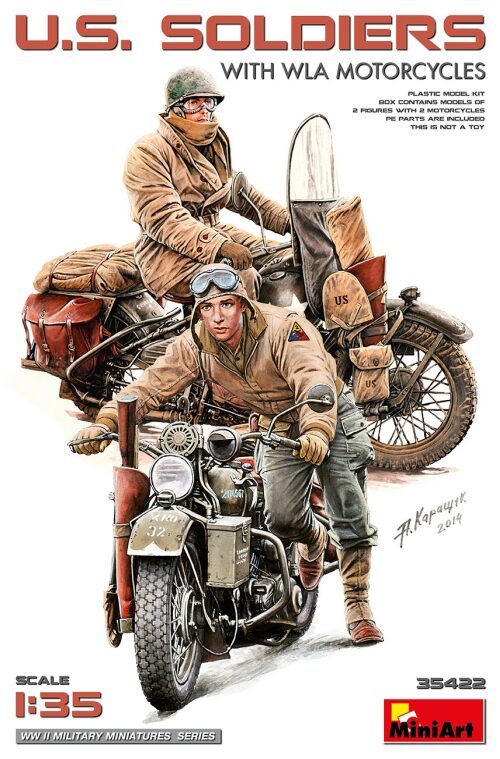 Miniart 35422 1:35 U.S. Soldaten m. WLA Motorrädern