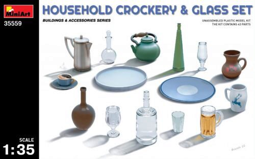 MiniArt 35559 Household Crockery & Glass Set