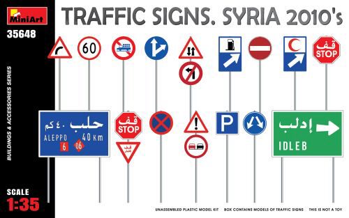 MiniArt 35648 Traffic Signs. Syria 2010s