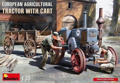 MiniArt 38055 European Agricultural Tractor with Cart