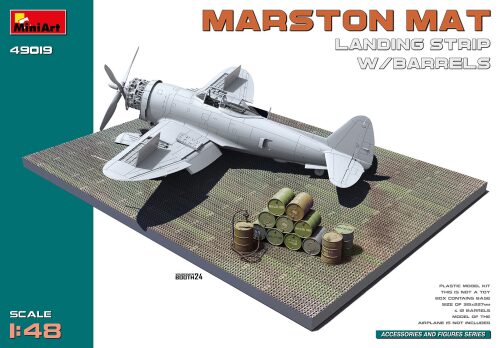 Miniart 49019 1:48 Marston Mat Landeplatz m. Ölfässern