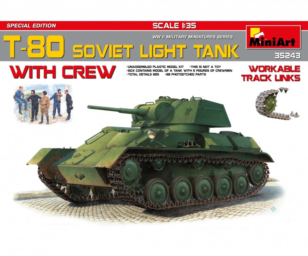 Miniart 35243 Sov. T-80 Leicht Panzer (5) SE