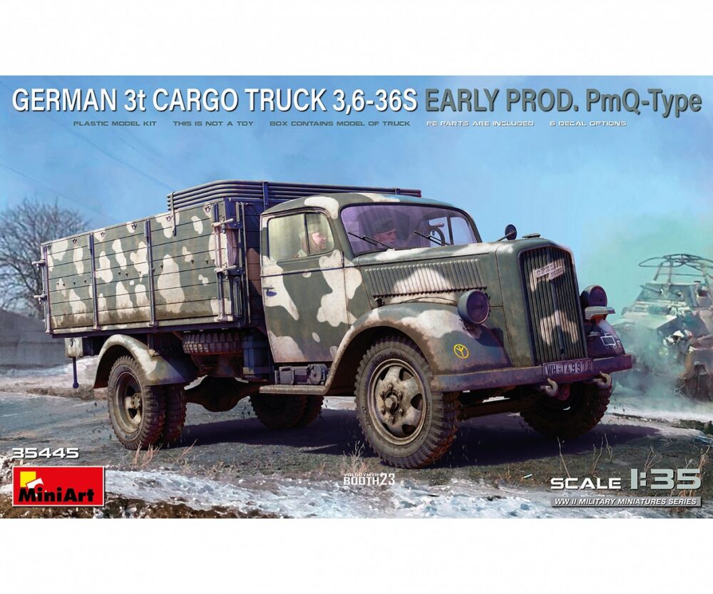 Miniart 35445 1:35 Dt. 3t. Cargo Truck frühe Prod.