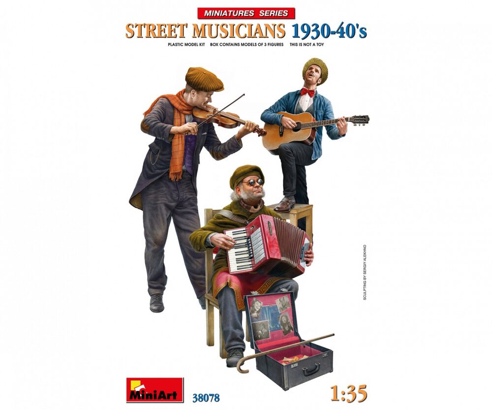 Miniart 38078 Fig. Straßenmusiker 1930-40 (3)