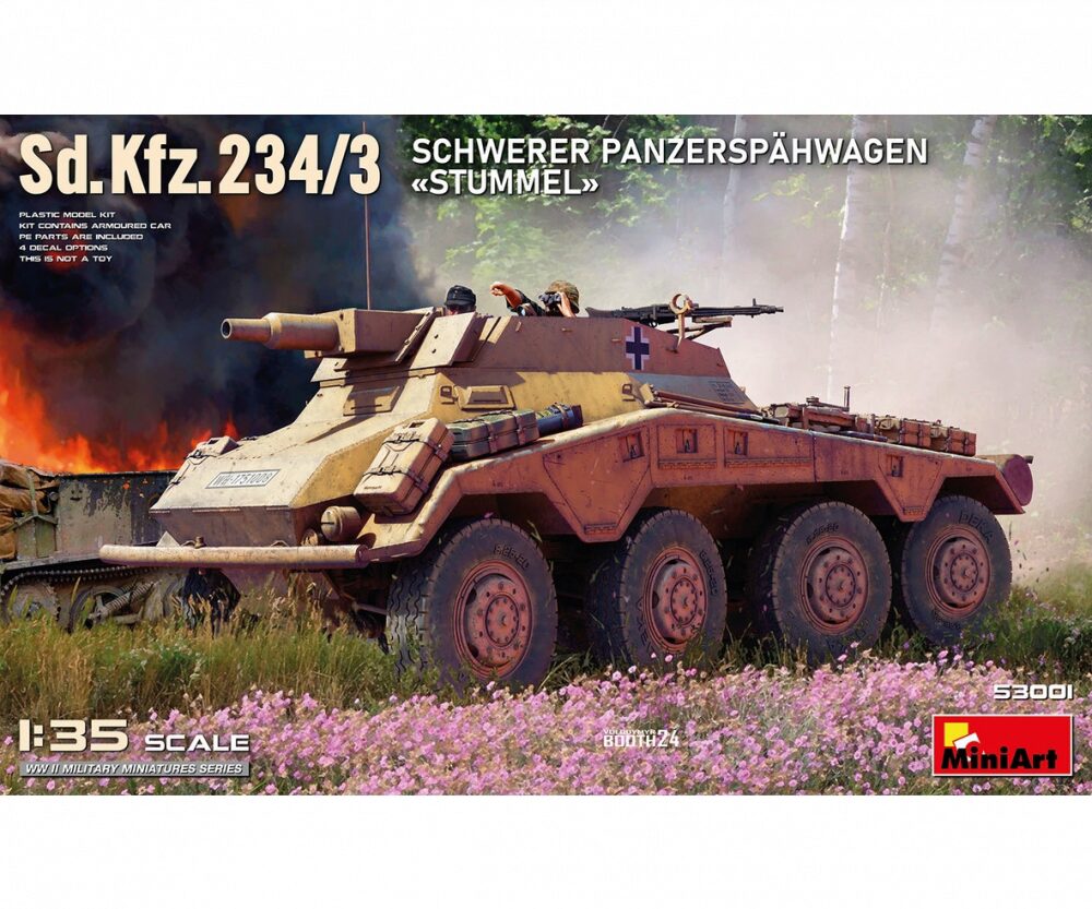 Miniart 53001 Sd.Kfz.234/3 Schw. Panzer Stummel