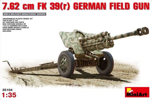 MiniArt 35104 7,62cm F.K.39 German Field Gun
