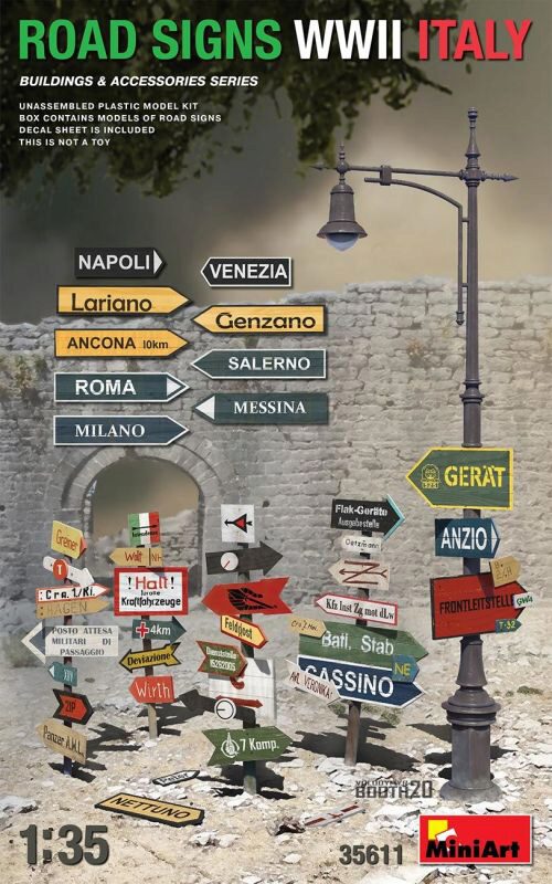 MiniArt 35611 Road Signs WWII Italy