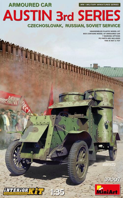 MiniArt 39007 Austin Armoured Car 3rd Series:Czechoslovak,Russian,Soviet Service.Interior Kit