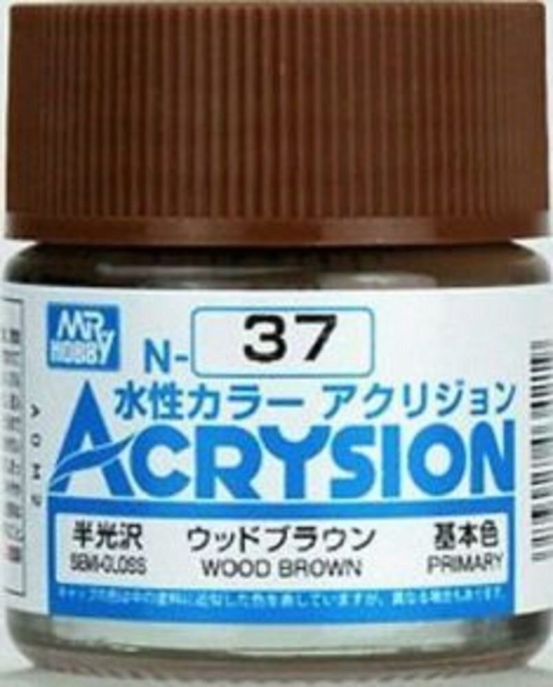 Mr Hobby - Gunze N-037 Acrysion (10 ml) Wood Brown seidenmatt