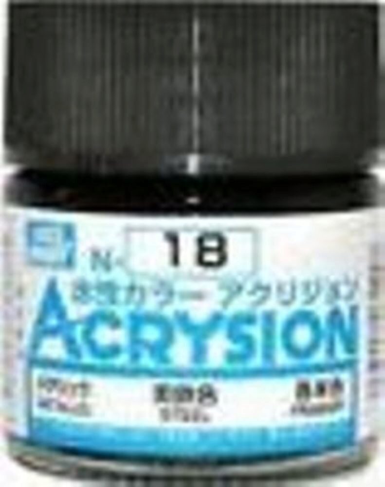 Mr Hobby - Gunze N-018 Acrysion (10 ml) Steel metallic